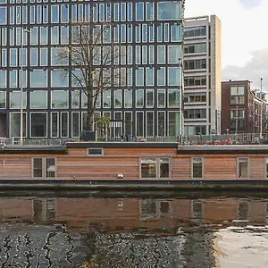 Houseboat Next To Amstel Amsterdam